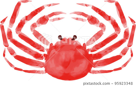 螃蟹水彩插圖素材雪蟹 螃蟹水彩插圖素材雪蟹 95923348