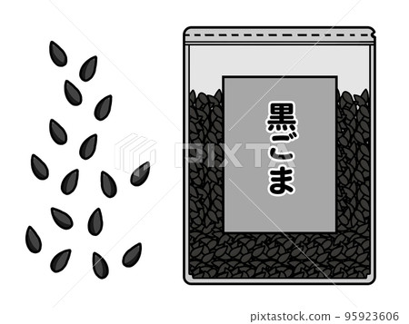 black sesame illustration black sesame illustration 95923606