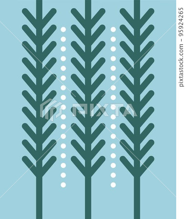 Pine tree branches, xmas symbol year celebration 95924265