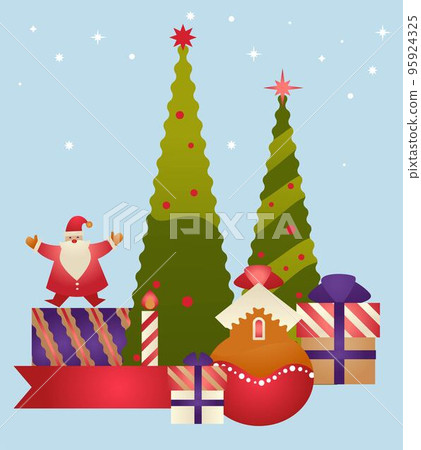 Xmas celebration, Santa Claus with presents gifts 95924325
