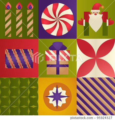 Xmas and New Year celebration prints and tradition 95924327