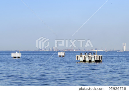 Yokosuka City, Kanagawa Prefecture Hull demagnetization equipment at sea 95926736