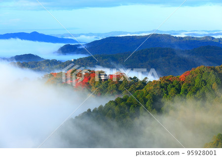 [岡山縣]天空之城，紅葉備中松山城 95928001
