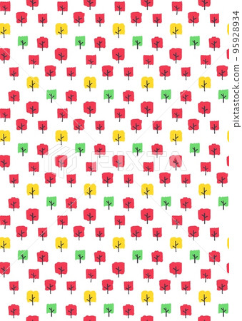 Seamless vector pattern and minimalistic cartoon autumn trees Seamless vector pattern and minimalistic cartoon autumn trees 95928934