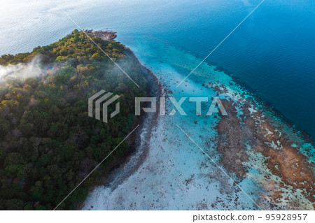 Aerial view of Laem Tong Beach or Laemtong bay in koh Phi Phi, Krabi, Thailand 95928957