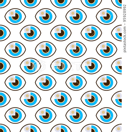 Abstract minimalist vector geometry, punchy forms and colors that demand attention, seamless, eye effect 95928992