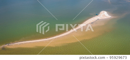 Aerial view of Koh Panyee sandbank in Phang Nga, Thailand 95929673