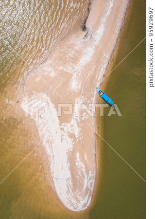 Aerial view of Koh Panyee sandbank in Phang Nga, Thailand 95929697