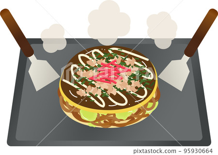 Hiroshima style okonomiyaki Hiroshima style okonomiyaki 95930664