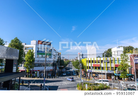 Yokohama cityscape of Japan overlooking the cityscape in front of Azamino Station Yokohama cityscape of Japan overlooking the cityscape in front of Azamino Station 95931007