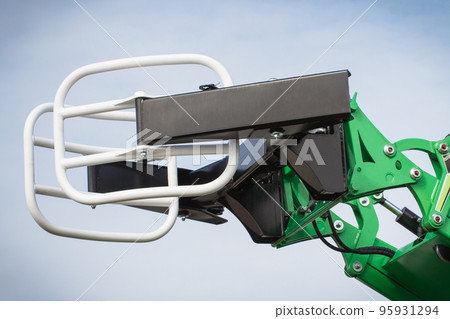 Loader machine using in agriculture for transport bales of straw Loader machine using in agriculture for transport bales of straw 95931294