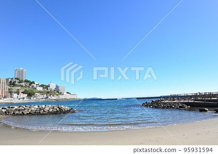 靜岡縣熱海陽光海灘風光 靜岡縣熱海陽光海灘風光 95931594