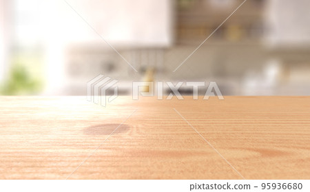 Scenery of the living room with a wooden table and blurred sunlight Scenery of the living room with a wooden table and blurred sunlight 95936680