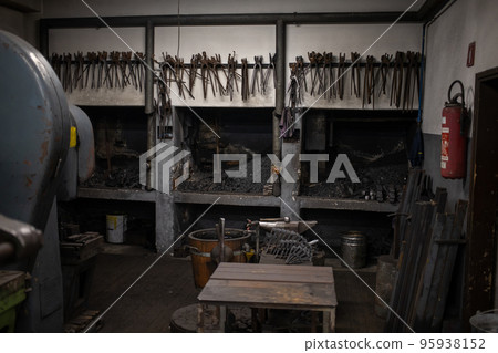 blacksmith tools and metal blanks in privet forge blacksmith tools and metal blanks in privet forge 95938152