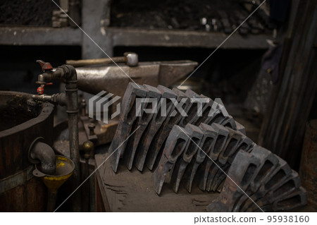 blacksmith tools and metal blanks in privet forge blacksmith tools and metal blanks in privet forge 95938160