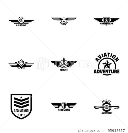 Military label icons set. Simple set of 9 military label vector icons for web isolated on white background Military label icons set. Simple set of 9 military label vector icons for web isolated on white background 95938857