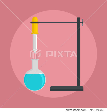 Chemical flask icon. Flat illustration of chemical flask vector icon for web design Chemical flask icon. Flat illustration of chemical flask vector icon for web design 95939360