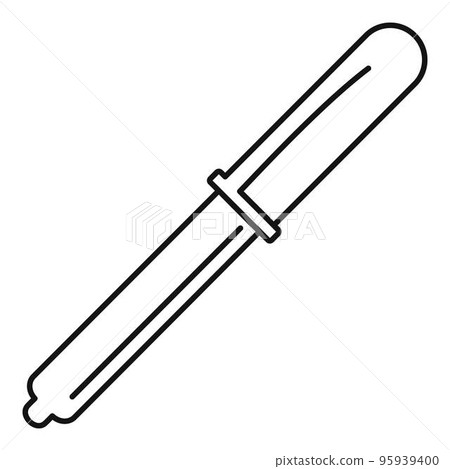 Medicine pipette icon. Outline illustration of medicine pipette vector icon for web design isolated on white background 95939400