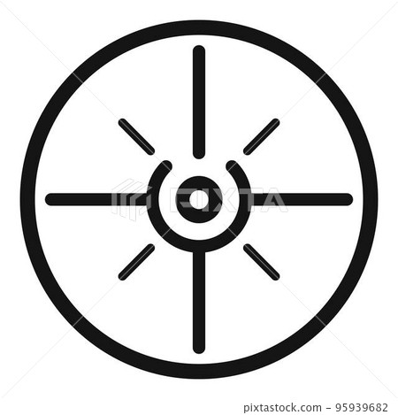 Aim scope target icon. Simple illustration of aim scope target vector icon for web design isolated on white background Aim scope target icon. Simple illustration of aim scope target vector icon for web design isolated on white background 95939682