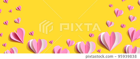 Paper craft hearts Paper craft hearts 95939838