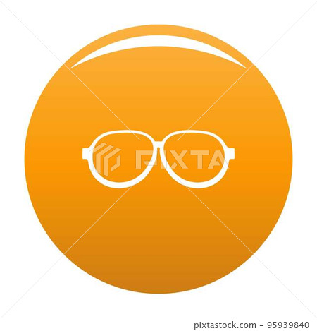 Photochromic eyeglasses icon. Simple illustration of photochromic eyeglasses vector icon for any design orange Photochromic eyeglasses icon. Simple illustration of photochromic eyeglasses vector icon for any design orange 95939840