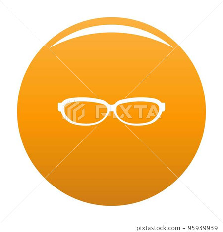 Astigmatic spectacles icon. Simple illustration of astigmatic spectacles vector icon for any design orange Astigmatic spectacles icon. Simple illustration of astigmatic spectacles vector icon for any design orange 95939939