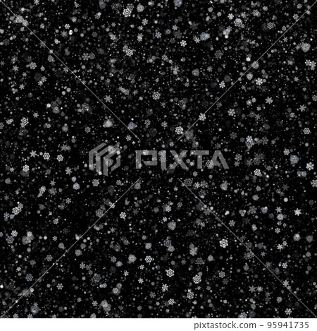 snow, winter image, background material - Stock Illustration [95941735 ...