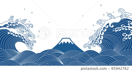 大浪-插圖素材 [95942762] - PIXTA圖庫