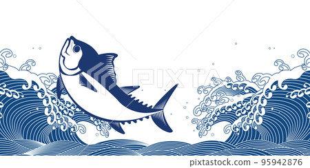 Big wave Background material 95942876