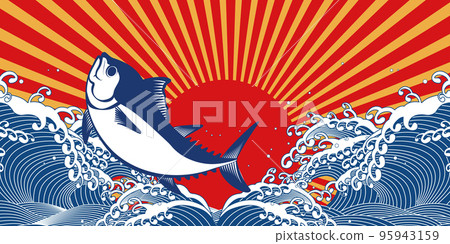 大浪背景素材 95943159