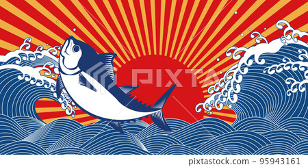 大浪背景素材 95943161