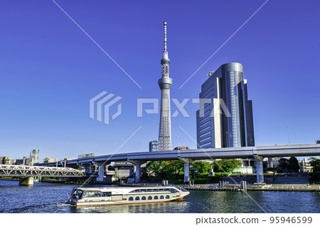 Tokyo Sky Tree, Sumida River, Scenery near Sumida River Walk 95946599