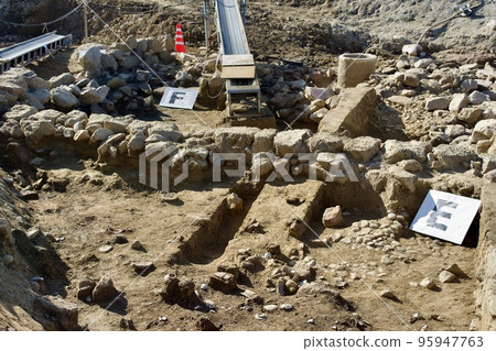 Matsue Castle Town Ruins Excavation in the Shirakata area Remains Matsue Castle Town Ruins Excavation in the Shirakata area Remains 95947763