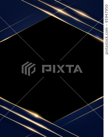 Navy background with gold decoration 95947950