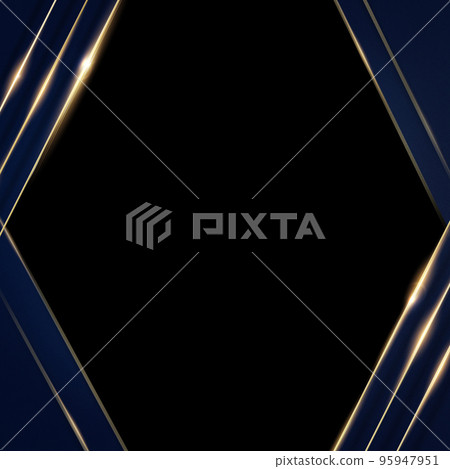 帶有金色裝飾的海軍背景 95947951