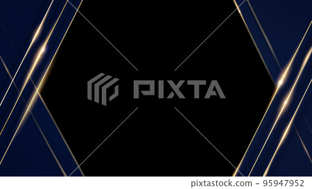 帶有金色裝飾的海軍背景 95947952