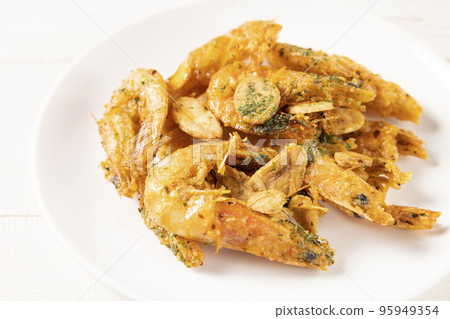 美味的大蒜炒蝦 美味的大蒜炒蝦 95949354