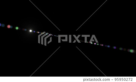 Lens flare background material on black background. Lens flare background material on black background. 95950272