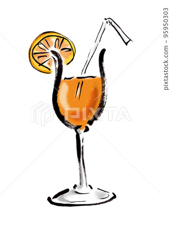 orange juice hand drawn illustration orange juice hand drawn illustration 95950303