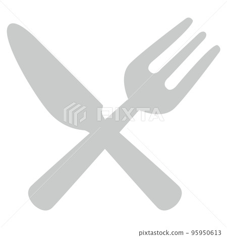 cooking meal fork knife cooking meal fork knife 95950613