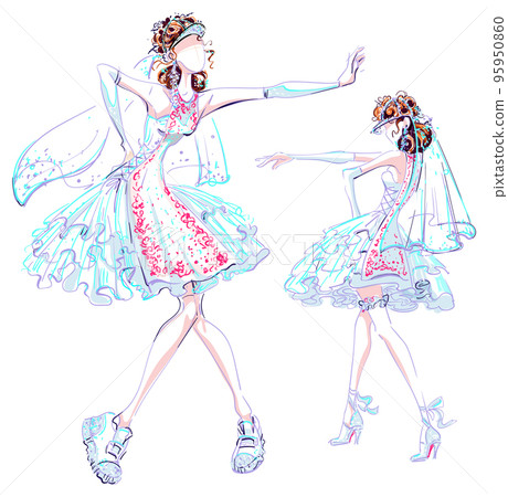 Modern fashion wedding dress in Ukrainian sports style Modern fashion wedding dress in Ukrainian sports style 95950860