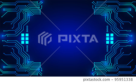 technology background with hi-tech digital technology background with hi-tech digital 95951338