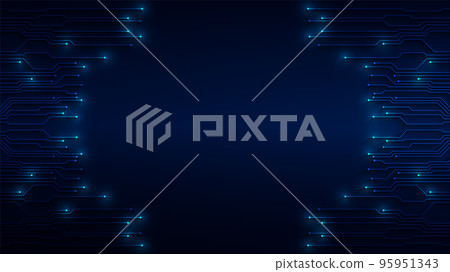 technology background with hi-tech digital 95951343