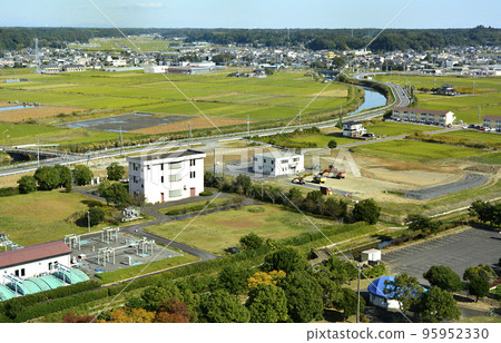 View of Namegata City from the observatory of Niji no Tou 95952330