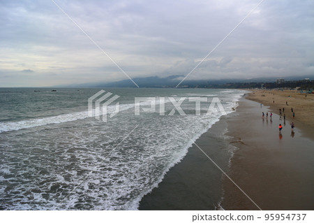 Santa Monica Beach in Los Angeles 95954737