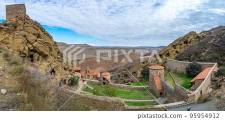 View of the monastery complex of David Gareja of Eastern Georgia 95954912