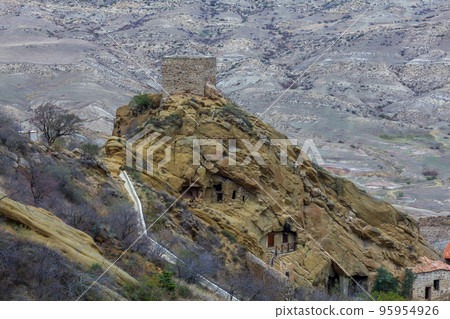 View of the monastery complex of David Gareja of Eastern Georgia View of the monastery complex of David Gareja of Eastern Georgia 95954926