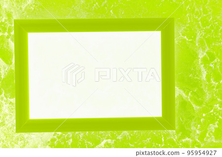 Glowing light in a green delicate frame.Place for text Glowing light in a green delicate frame.Place for text 95954927
