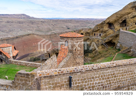 View of the monastery complex of David Gareja of Eastern Georgia View of the monastery complex of David Gareja of Eastern Georgia 95954929