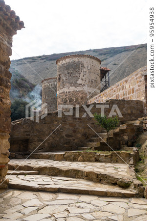 View of the monastery complex of David Gareja of Eastern Georgia 95954938